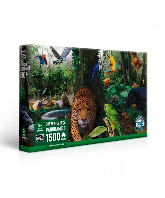 Quebra cabeça 1500 peças - Floresta amazônica - toyster 
